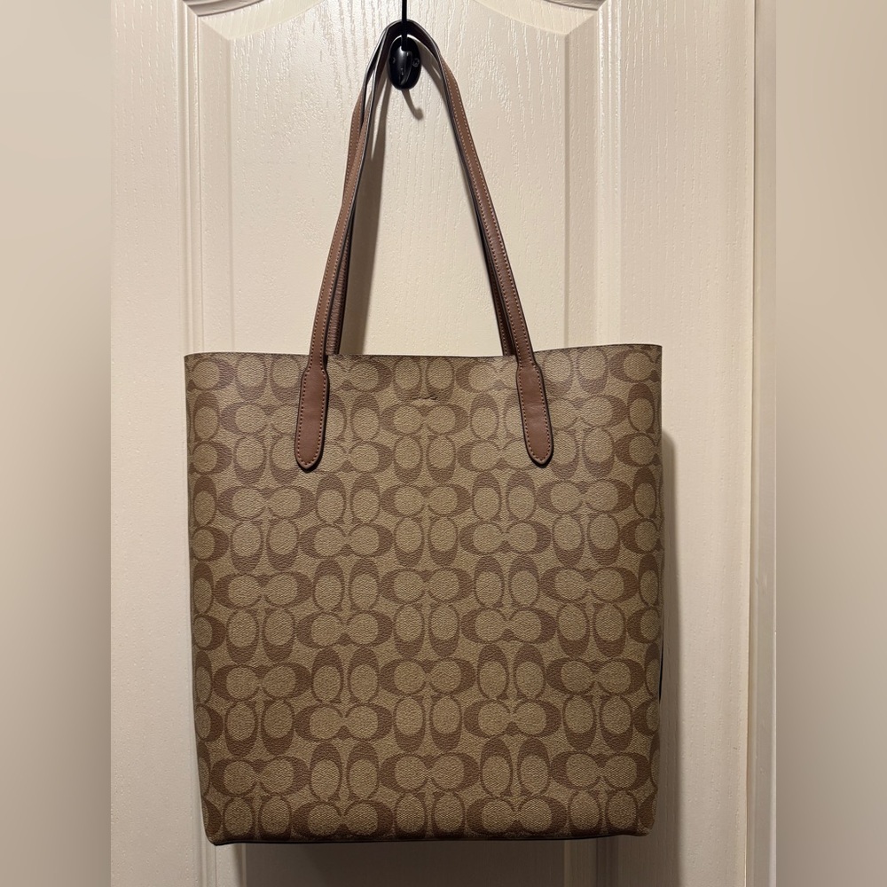 Coach Brown Signature Tote - Picture 2 of 10